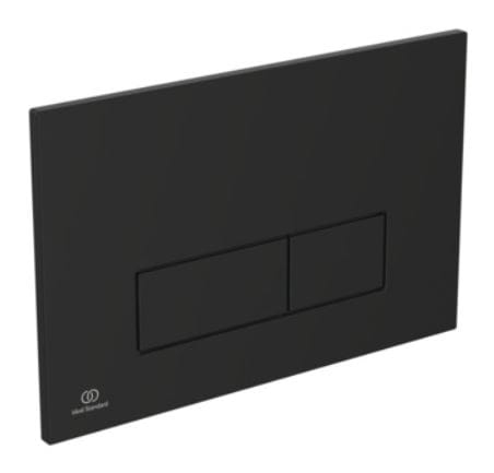 Ideal Standard Placca Meccanica OLEAS™ M2 – Nero, Dimensioni 234x154x9 Mm, Per Tecnologia Di Scarico A 2 Volumi