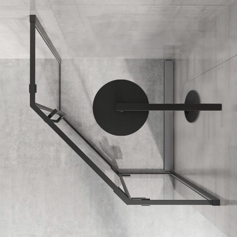 Kabina prysznicowa narożna Rea Diamond Black