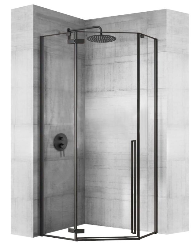 Kabina prysznicowa narożna Rea Diamond Black