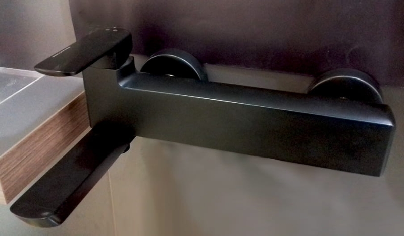 Bateria wannowo-prysznicowa Palazzani MIS Black Mat