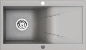 Zlewozmywak Deante Rapsodia 1-komorowy z ociekaczem - szary metalik ZQR S113
