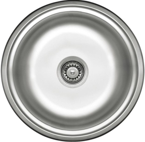 Zlewozmywak Deante Twist 1-komorowy okrągły bez ociekacza - satyna