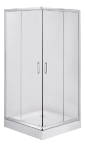 Kabina kwadratowa Deante Funkia 80 cm, szkło szronione 