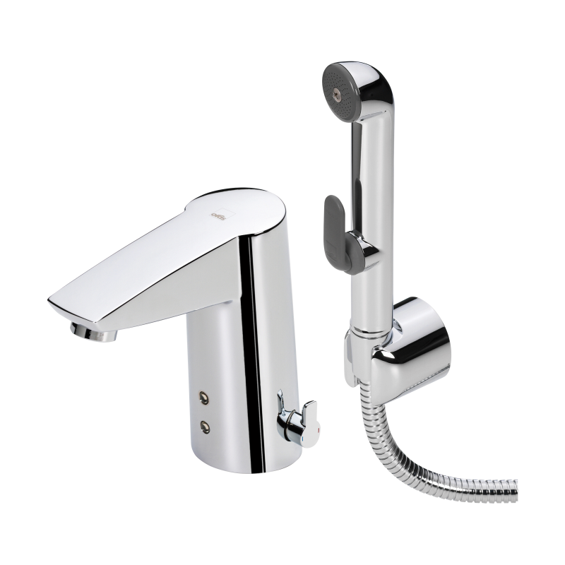 bateria bezdotykowa z rączką prysznicową Oras Cubista 2816FZ