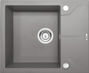 Zlewozmywak Deante Andante 1-komorowy z krótkim ociekaczem - szary metalik ZQN S11A
