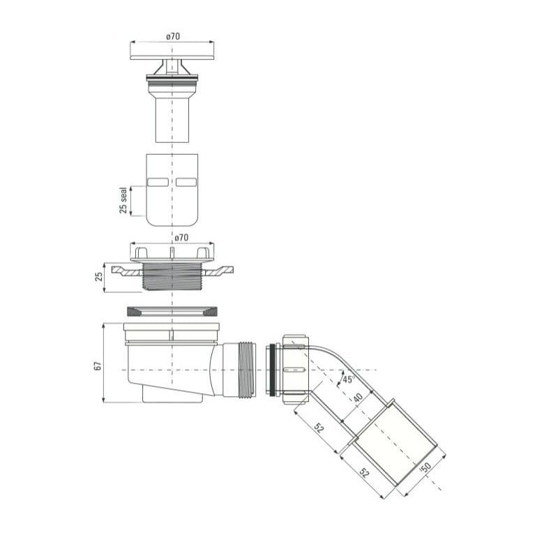 Syfon-Deante-Easy-Clean-do-brodzików-o- odpływie-50-mm-NHC025C-rys.tech.