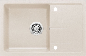 Zlewozmywak Deante Leda 1-komorowy z ociekaczem beżowy