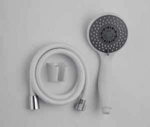 Zestaw natryskowy Loge Gianna biały z uchwytem punktowym