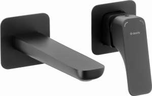 Bateria umywalkowa Deante Hiacynt podtynkowa czarna