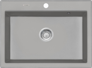Zlewozmywak Deante Eridan granitowy 1-komorowy szary metalik ZQE_S103
