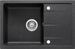 Zlewozmywak Deante Leda granitowy 1-komorowy z ociekaczem grafitowy 