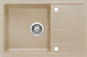 Zlewozmywak Deante Leda granitowy 1-komorowy z ociekaczem piasek