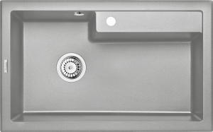 Zlewozmywak Deante Eridan granitowy 1-komorowy szary metalik ZQE_S10B