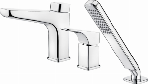  Bateria wannowa 3-otworowa Deante Hiacynt chrom