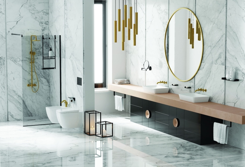 Deante Round Dozownik ścienny mydła