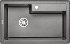 Zlewozmywak granitowy 1-komorowy antracyt ZQE_T10B