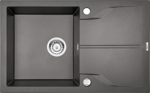 Deante Andante Zlewozmywak 1-komorowy z ociekaczem - antracyt