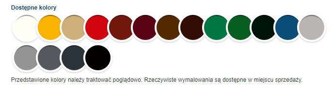 Hammerite połysk wzornik kolorów