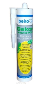 Klej uszczelniacz elastyczny czarny GEKON Hybrid POP BEKO 310 ml 