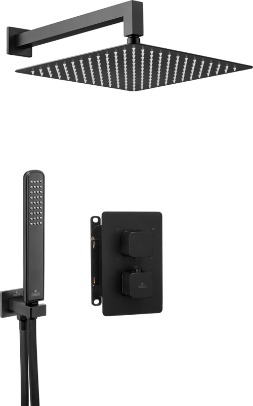 Deante Box Komplet z boxem podtynkowym termostatyczny Nero