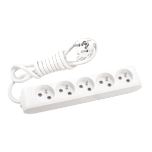 Przedłużacz 5 gniazd z uziemieniem i przesłonami styków 3x1,5mm2 3m Panasonic X-tendia