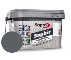 Fuga perłowa 1-6 mm Sopro Saphir betonowoszary (14) 2 kg 