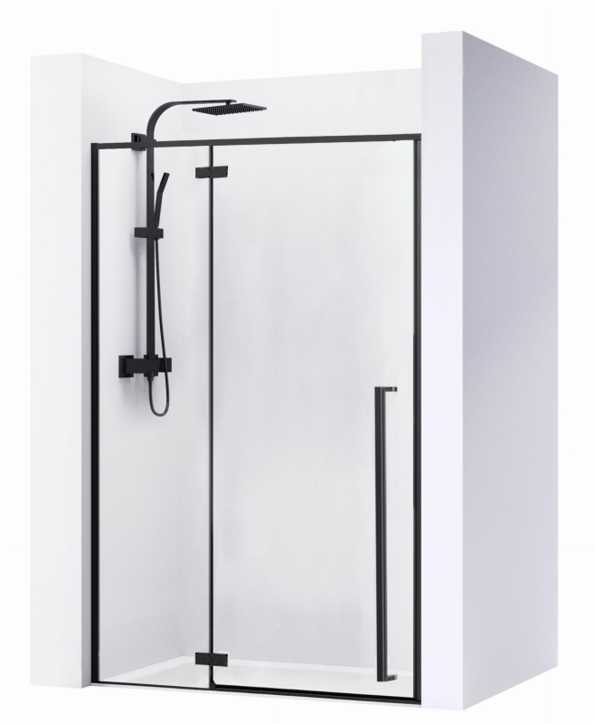 Drzwi prysznicowe Rea Fargo Black Mat 110