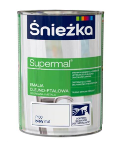 Emalia Olejno-Ftalowa Śnieżka Supermal biały mat 2,5 l