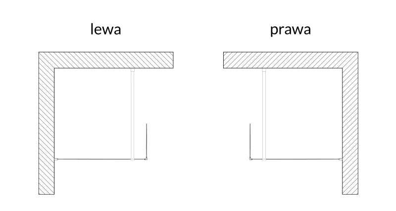 Kabina prysznicowa Clusi Ares 90 z powłoką Clean Glass prawa