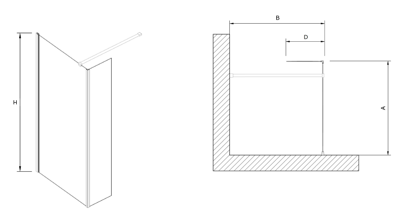 Kabina prysznicowa Clusi Ares 90 z powłoką Clean Glass prawa