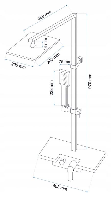 Zestaw Natryskowy Lucas Rea