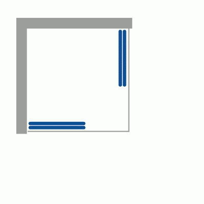 Deante Funkia Kabina kwadratowa 80 cm