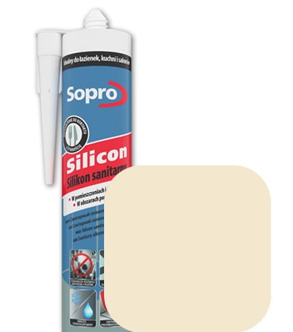 Silikon sanitarny Sopro jasny beż