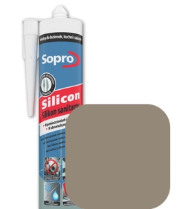 Silikon sanitarny Sopro piaskowo-szary 18 310 ml