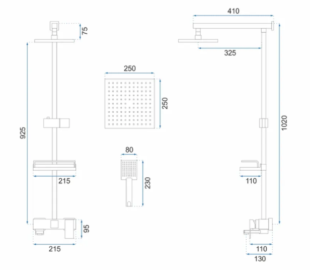 Zestaw natryskowy Rea Jack Gold