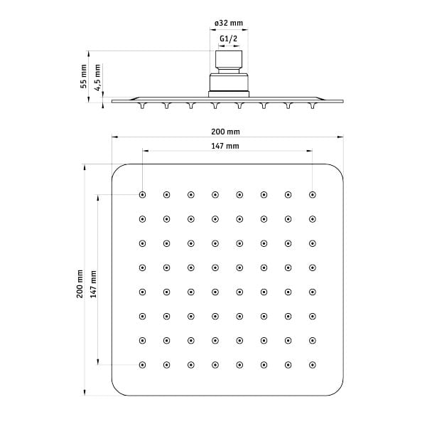 Głowica Floks biała