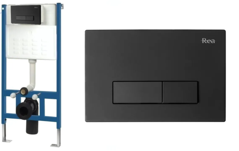 Zestaw podtynkowy wc Rea H Black