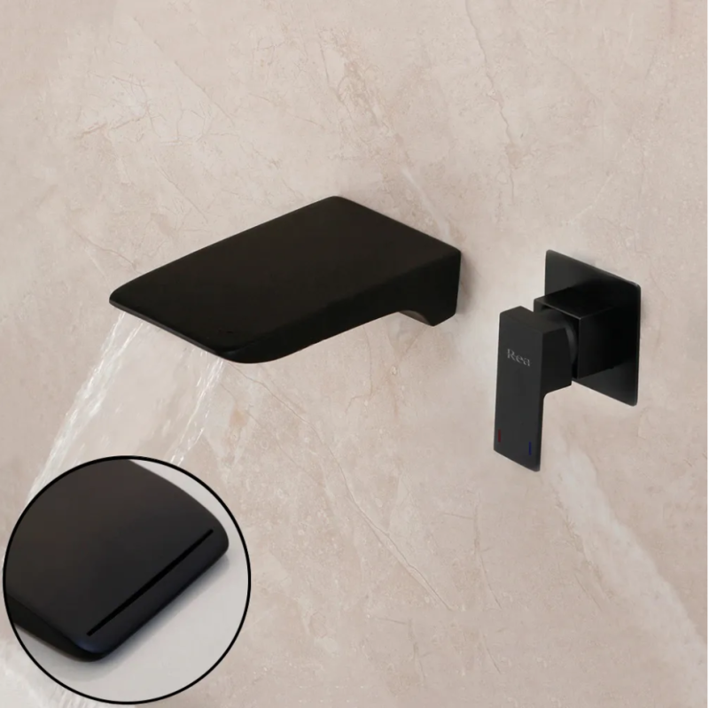 Bateria umywalkowa podtynkowa MASON black