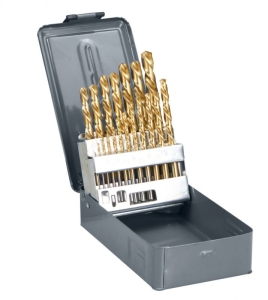 Wiertła do metalu HSS-TIN 19 sztuk 1-10mm PROLINE 77990