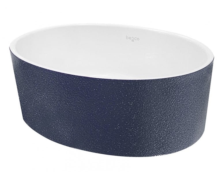 Umywalka Uniqa nablatowa grafitowa