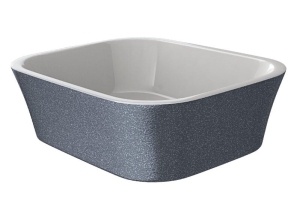 Umywalka nablatowa Besco Assos Glam grafitowa - DODATKOWO 5% RABATU NA KOD BESCO5