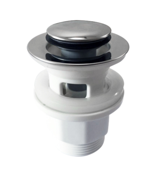 Korek klik-klak 1 1/4" mały z przelewem ABS