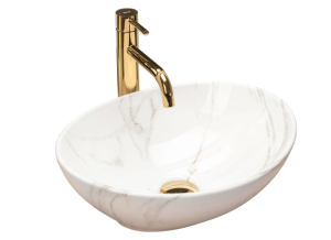 Umywalka nablatowa Rea Sofia Aiax Marmur - dodatkowo 5% rabatu na kod REA5
