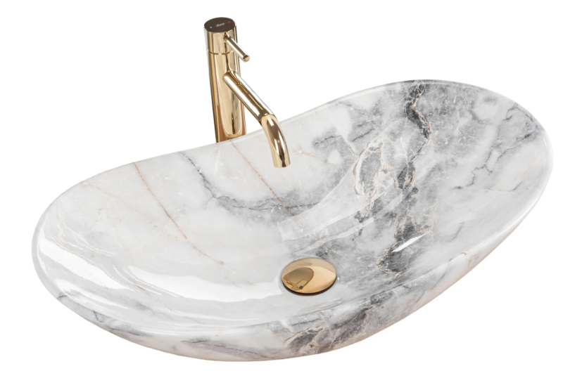 Umywalka nablatowa Rea Royal 60 Granit