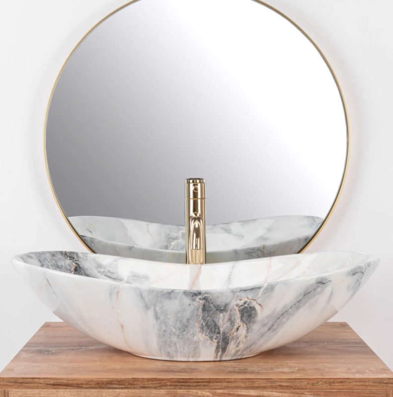 Umywalka nablatowa Rea Royal 60 Granit