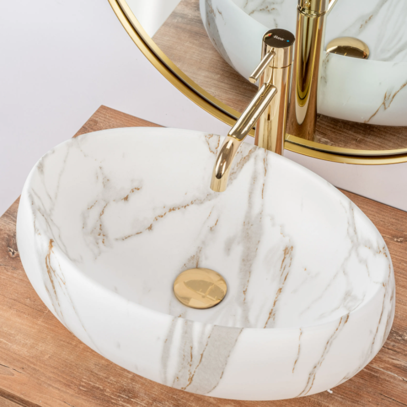 Umywalka nablatowa Linda Lava Mat