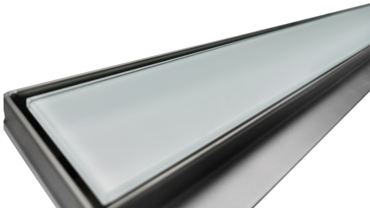 Odpływ liniowy szkło białe Sea-Horse