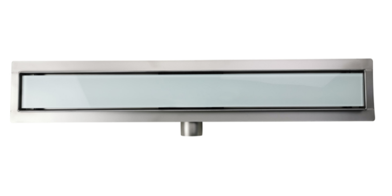 Odpływ liniowy szkło białe Sea-Horse