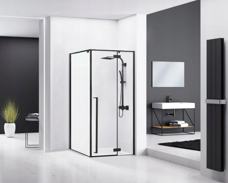 Kabina prysznicowa narożna Rea Fargo Black Mat 90x120