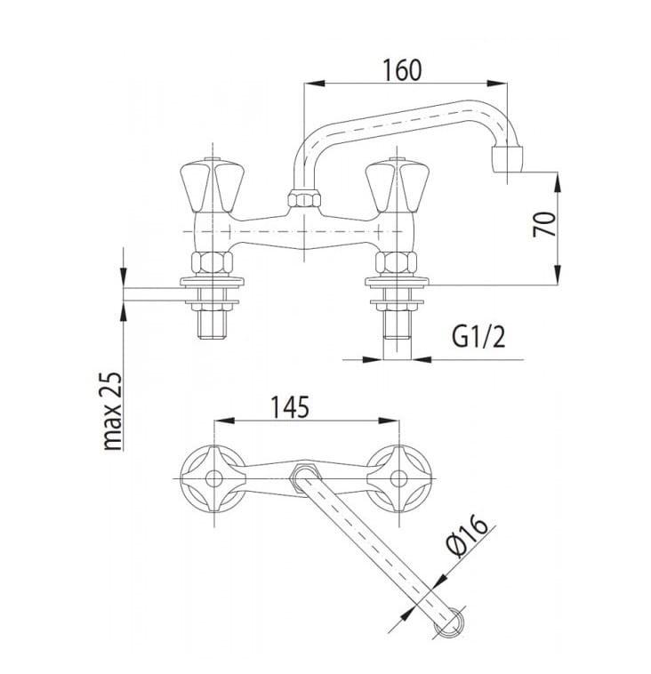 Bateria umywalkowa KFA